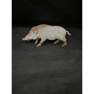 Wild Boar, Life Like Plastic Figurine Great Wildlife Collection 6” X 2.75”